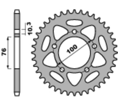 Couronne PBR alu standard - 525