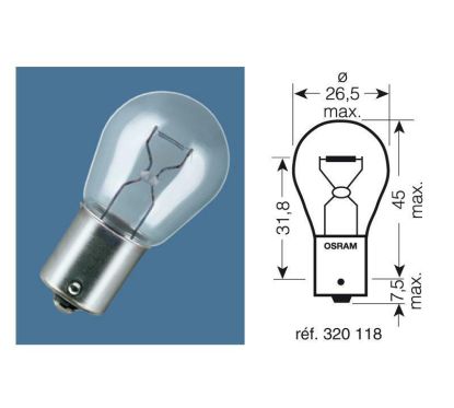 Ampoule OSRAM Original Line P21W 12V 21W - x10