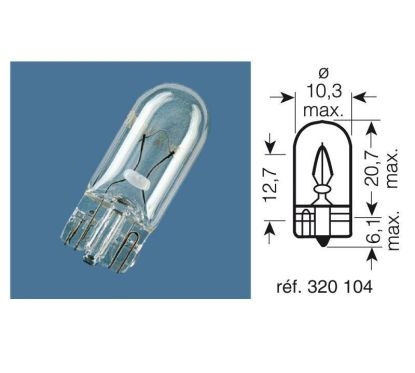 Ampoule OSRAM Original Line W3W 12V 3W - x10