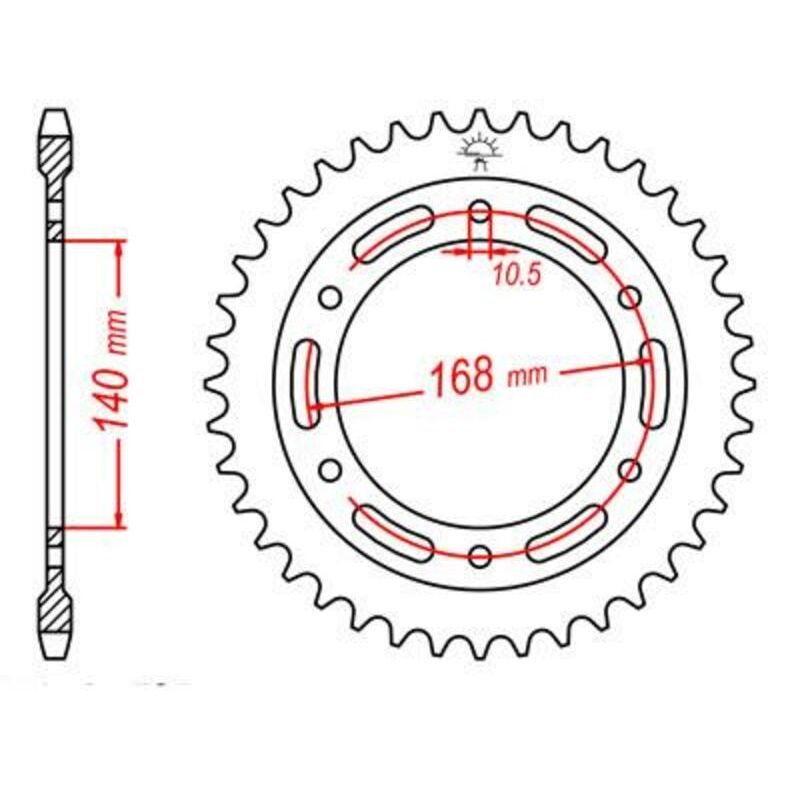Couronne JT SPROCKETS Acier Standard - 525