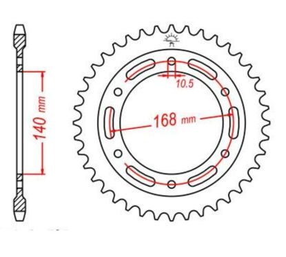 Couronne JT SPROCKETS Acier Standard - 525