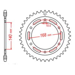 Couronne JT SPROCKETS Acier Standard - 525