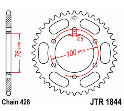 Couronne JT SPROCKETS alu standard - 428