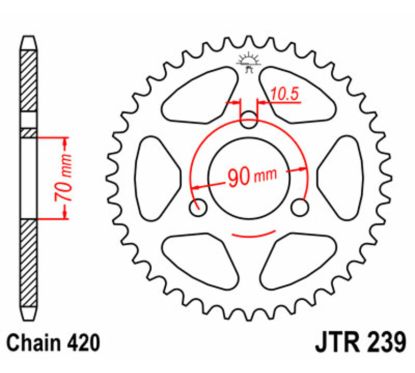 Couronne JT SPROCKETS Acier Standard - 420