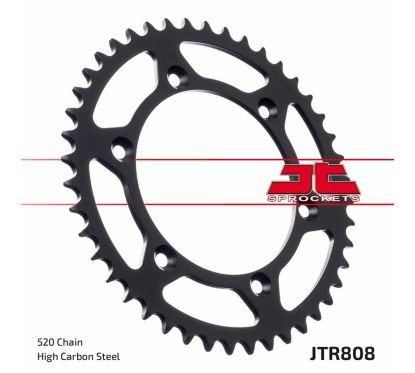 Couronne JT SPROCKETS acier anti-boue - 520
