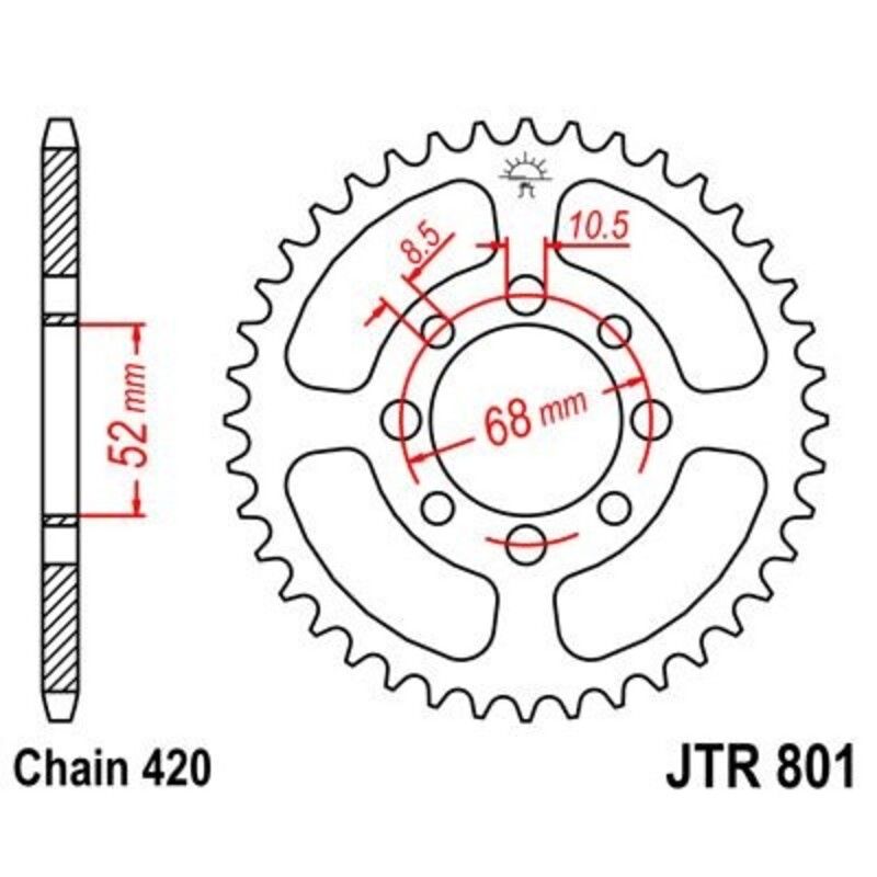 Couronne JT SPROCKETS Acier Standard - 420