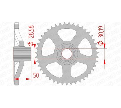 Couronne AFAM acier standard - 415