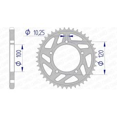Couronne AFAM alu standard - 525