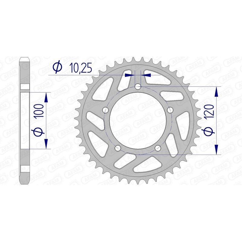 Couronne AFAM alu standard - 525