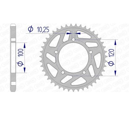 Couronne AFAM alu standard - 525