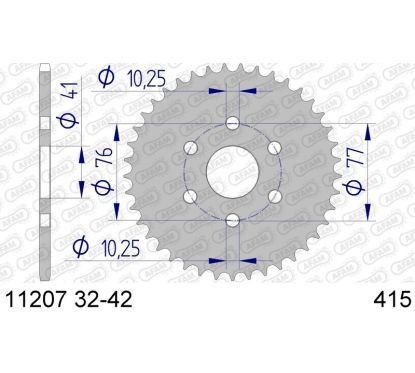 Couronne AFAM alu standard - 415