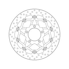 Disque de frein BREMBO Serie Oro rond flottant