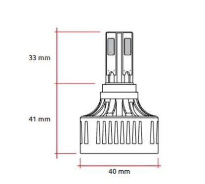 Kit LED ampoules pour phare origine RACETECH Replacement 12V 32W - x1