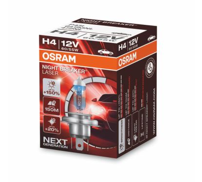 Ampoule OSRAM Night Breaker Laser H4 12V 60/55W - x1