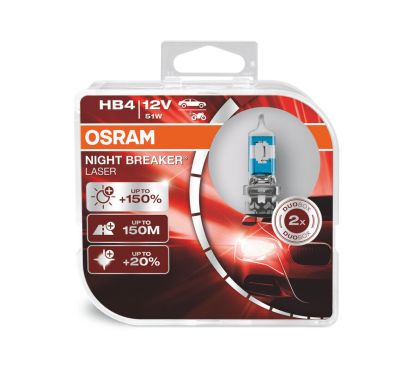 Ampoule OSRAM Night Breaker Laser HB4 12V/51W - X2