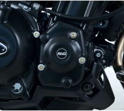 Couvre-carter droit (démarreur) R&G RACING noir Kawasaki Z900
