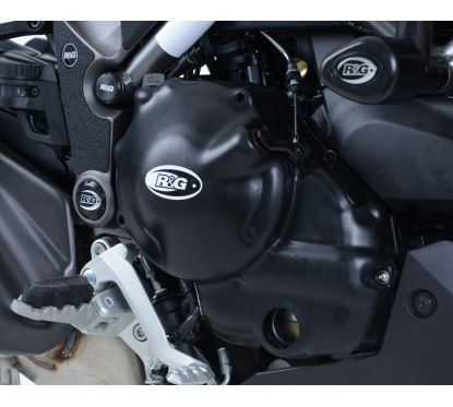 Couvre-carter droit R&G RACING noir Ducati 950 Multistrada