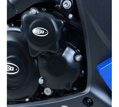 Couvres-carter droit (démareur & pompe à eau) R&G RACING noir Suzuki GSX1000S
