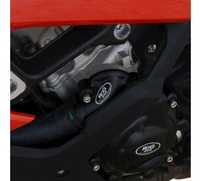 Couvre-carter gauche (pompe à eau) R&G RACING Race Series noir BMW S1000RR