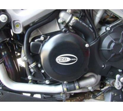 Couvre-carter gauche R&G RACING noir Aprilia RSV4/Tuono