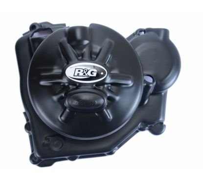 Couvre carter droit R&G RACING Race Series noir Aprilia RSV4RR