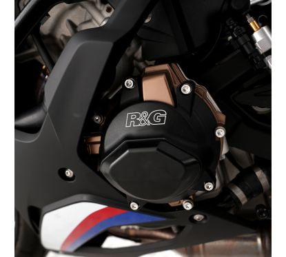 Kit de couvre-carter moteur (alternateur/pompe à eau/embrayage)  R&G RACING PRO noir