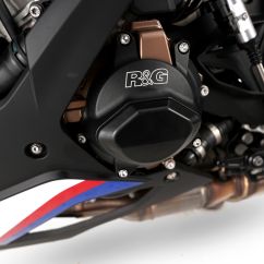 Kit de couvre-carter moteur (alternateur/pompe à eau/embrayage)  R&G RACING PRO noir