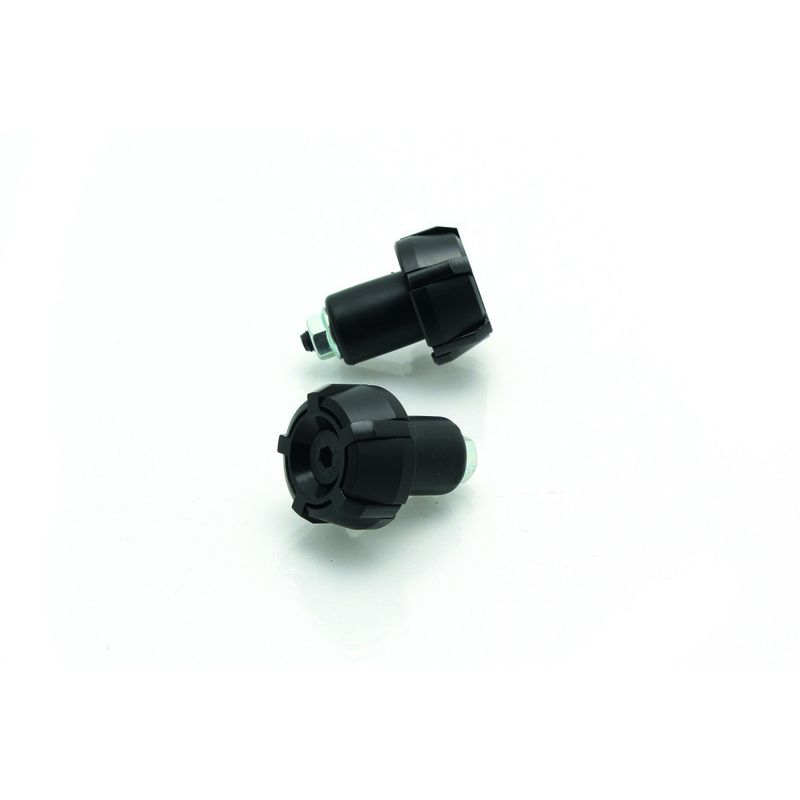 Embouts De Guidon Aluminium V PARTS Spark Ø18mm - Noir/Noir