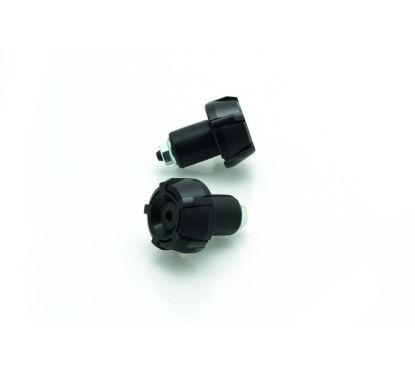 Embouts De Guidon Aluminium V PARTS Spark Ø18mm - Noir/Noir