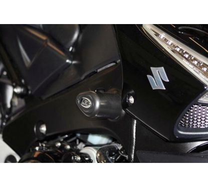 Tampons de protection R&G RACING Aero noir Suzuki GSX1340 B-King