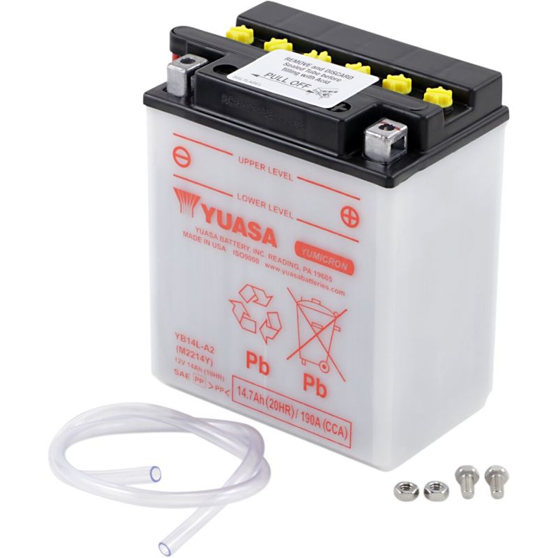 BATTERY YUASA HD DRY YB14L-A2