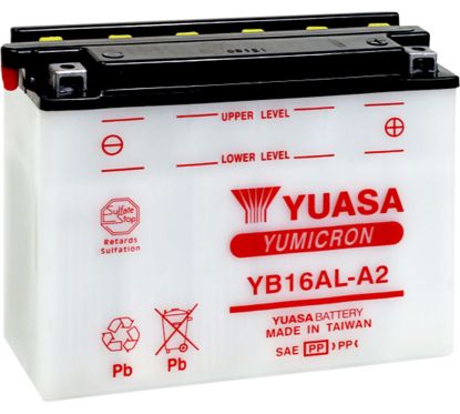 BATTERY YUASA HD DRY YB16AL-A2