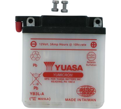 BATTERY YUASA HD DRY YB3L-A