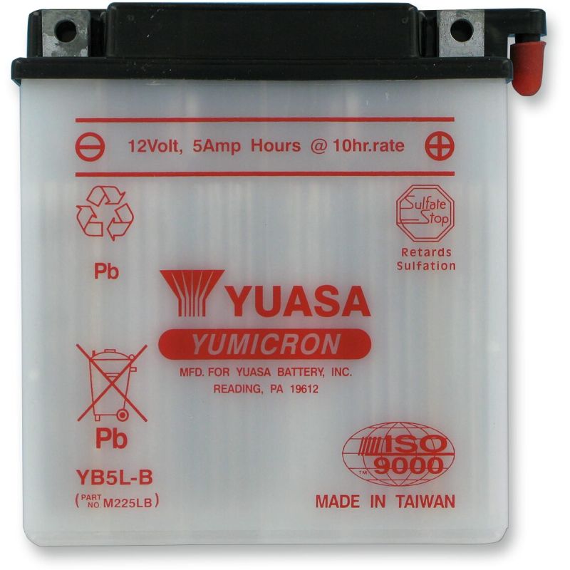 BATTERY YUASA HD DRY YB5L-B