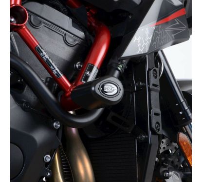 Tampons de protection R&G RACING Aero noir Kawasaki ZH2