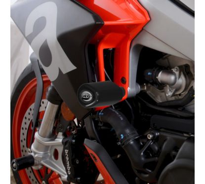 Tampons de protection R&G RACING Aero noir - Aprilia Tuono 660