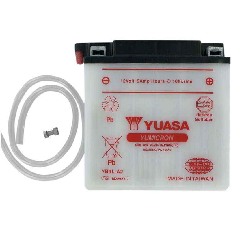 BATTERY YUASA HD DRY YB9L-A2