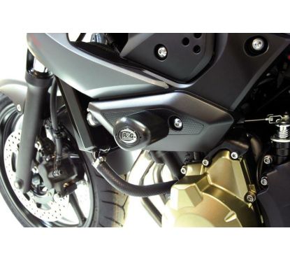 Tampons de protection R&G RACING Aero noir Yamaha XJ6 N/S Diversion