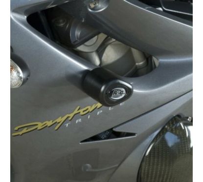 Tampons de protection R&G RACING Aero noir Triumph Daytona 675/R