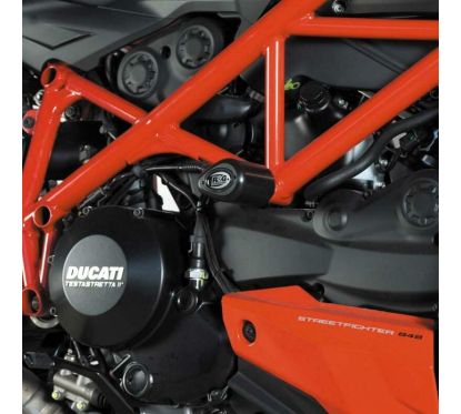Tampons de protection R&G RACING Aero noir Ducati Streetfighter 848