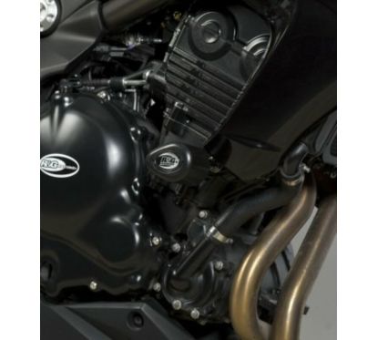 Tampons de protection R&G RACING Aero noir Kawasaki ER-6 N