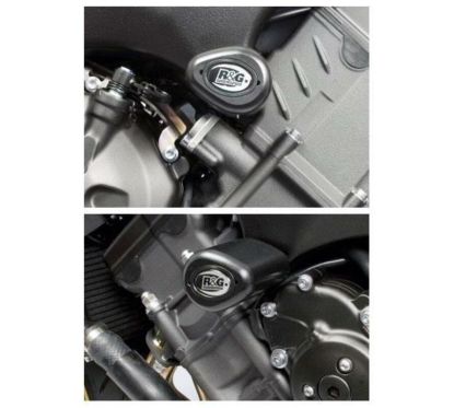 Tampons de protection R&G RACING Aero noir Yamaha