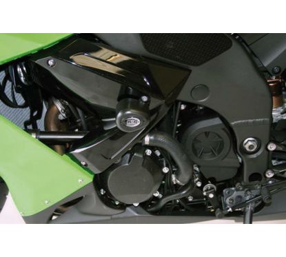 Tampons de protection R&G RACING Aero noir Kawasaki ZX10R