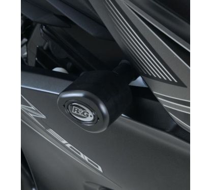 Tampons de protection R&G RACING Aero noir Kawasaki Z300