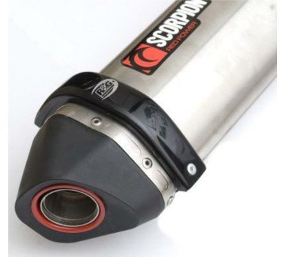 Protection de silencieux R&G RACING noir Scorpion Red Power/Serket