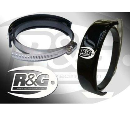 Protection de silencieux rond R&G RACING noir Ø140-165mm