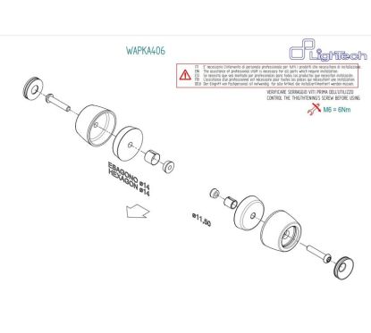 Protections axe de roue LIGHTECH - Avant + Arrière