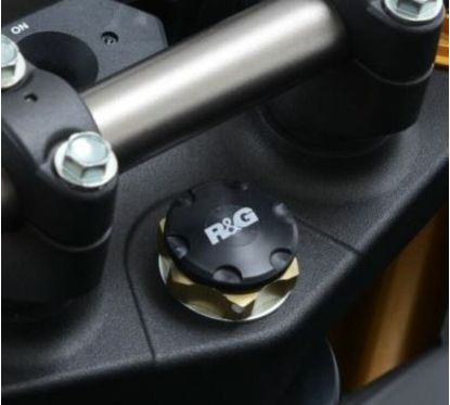 Insert écrou de direction R&G RACING noir Honda CRF1000L Africa Twin