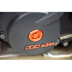 Bouchons carter moteur latéraux SCAR orange