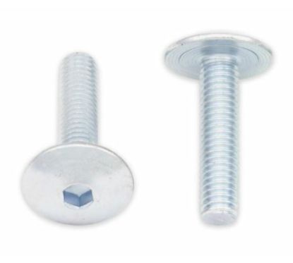 Vis tête bombée plate BOLT M6x1x25mm 10 pièces